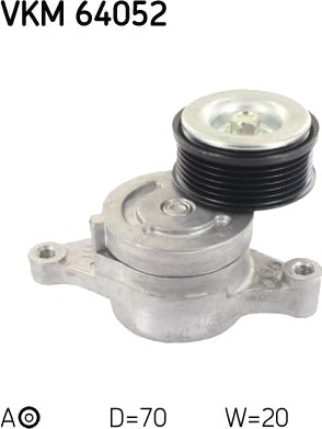 Strammehjul kilerem SKF VKM 64052