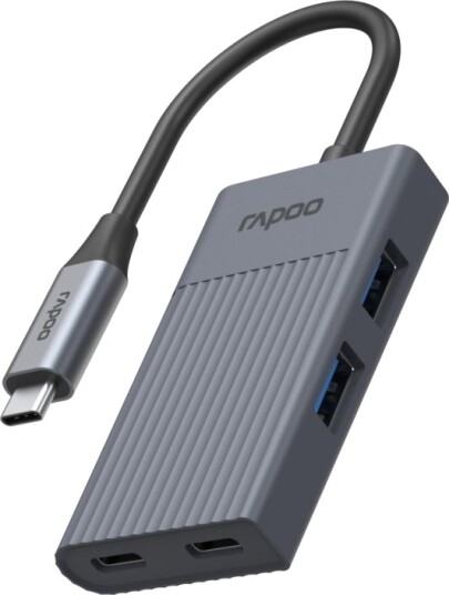 Rapoo Uch-4013 Usb Type-C Usb 3.2 Gen 1 3.1 Gen 1 Type-A Usb 3.2 Gen 1 3.1 Gen 1 Type-C 5000 Mbit/S Grå Plast 0,14 M Rapoo Uch-4013 Usb Type-C Usb 3.2 Gen 1 3.1 Gen 1 Type-A Usb 3.2 Gen 1 3.1 Gen 1 Type-C 5000 Mbit/S Grå Plast 0,14 M