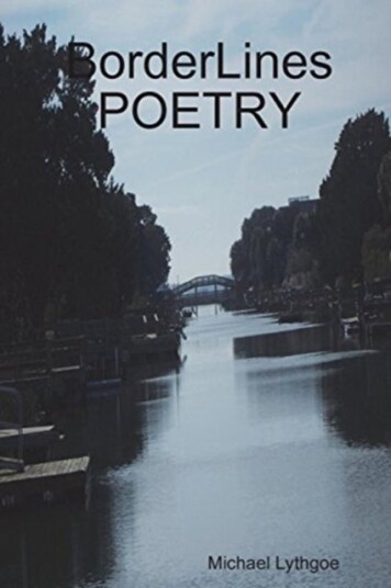 BorderLines POETRY BorderLines POETRY