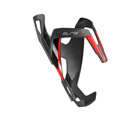 Elite Carbon Flaskeholder svart/rød