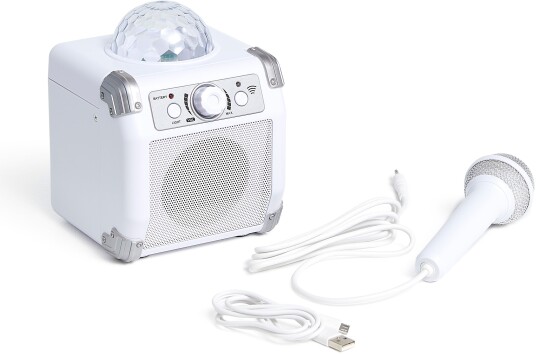 Cloudberry Castle Trådløs Karaokemaskin Med Mikrofon Og Diskokule Cloudberry Castle Trådløs Karaokemaskin Med Mikrofon Og Diskokule