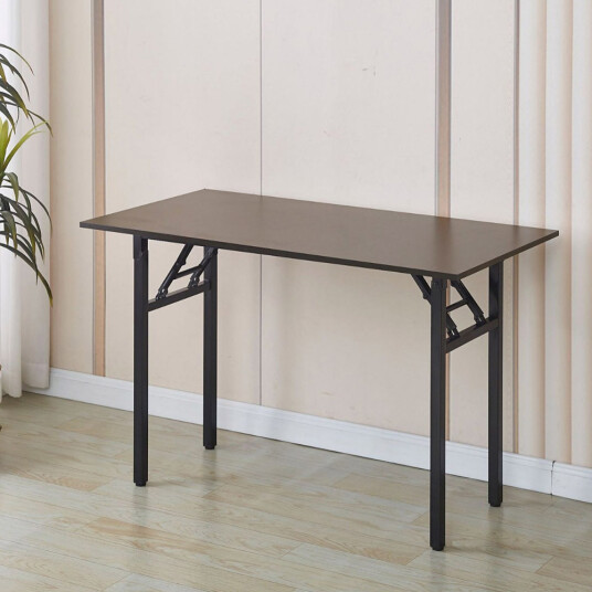 Sammenleggbart skrivebord 120x60x75cm Svart Valnøtt