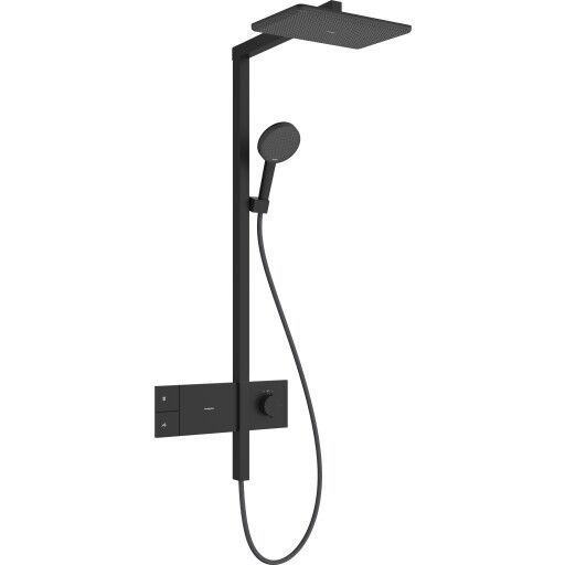 Hansgrohe Raindance Alive Q Showerpipe dusjsett, vannsparende, matt sort