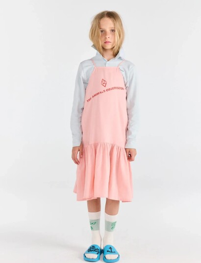 THE ANIMALS OBSERVATORY Hummingbird Kid Dress Soft Pink   Pink   128