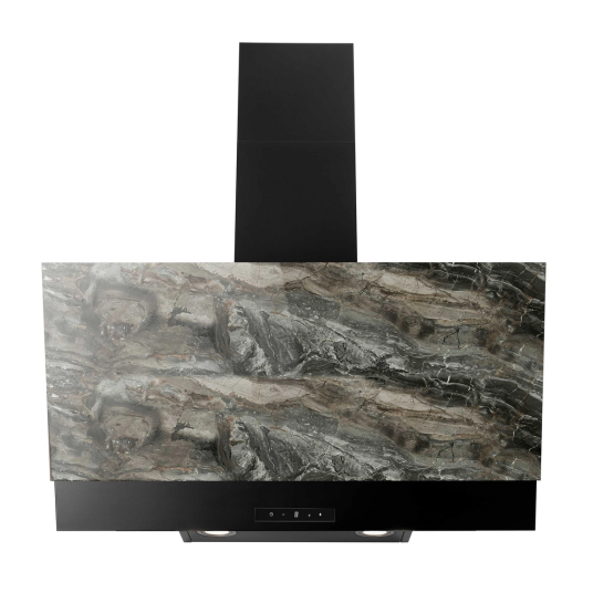 Eico Udine 80 Grey Stone Ventilator 80 cm Veggmontert Skrå Grå Stein Eico Udine 80 Grey Stone Ventilator 80 cm Veggmontert Skrå Grå Stein