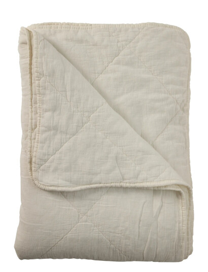 C"est Bon Cotton Throw - Cream - 140X200CM C"est Bon Cotton Throw - Cream - 140X200CM