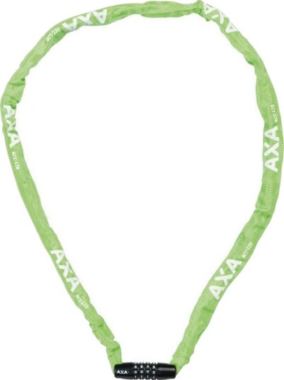 AXA Rigid Låsekjede Med Kode 120 cm Grønn