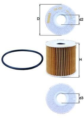 Oljefilter KNECHT OX 192D Oljefilter KNECHT OX 192D