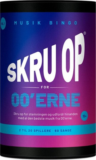 Skru Op Musik Bingo Brettspill 15+ År Slå På Stortromma Med 00-Tallet