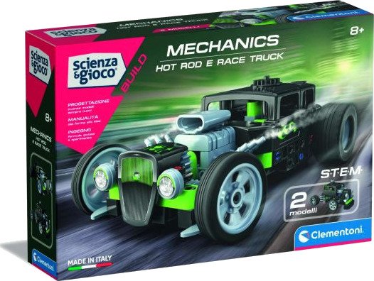 Clementoni Science & Play Byggesett: Hot Rod og Race Truck 120 deler 8+ år