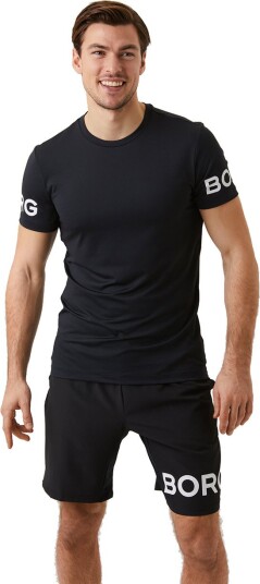 Björn Borg Borg Tee, t-skjorte, herre S Black Beauty Björn Borg Borg Tee, t-skjorte, herre S Black Beauty