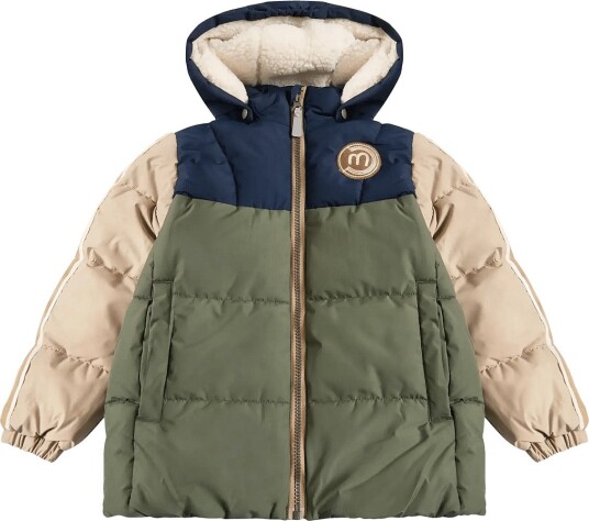 Minymo Puffer Jacket Colorblock   DARK SAPPHIRE   104