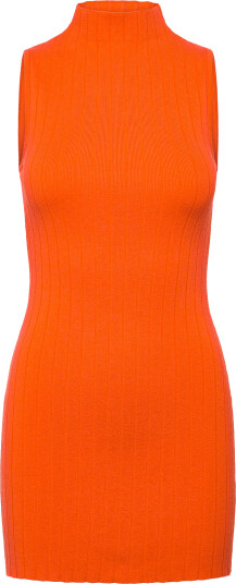 Organic Basics | Soft Knit Rib Mock Neck Dress | XXS