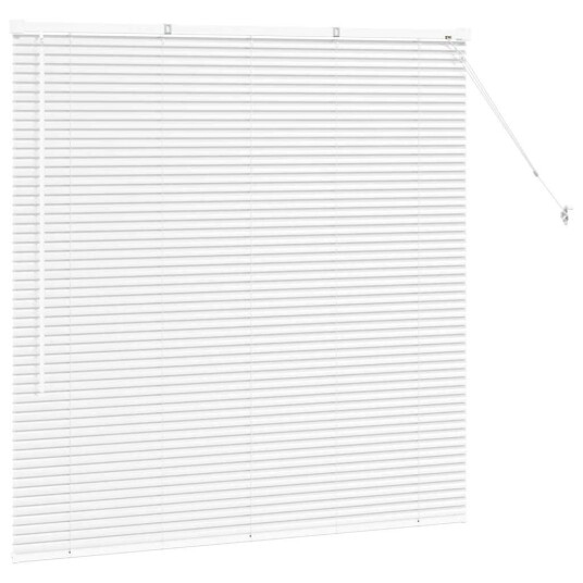 Vindu Persienne med gardiner Manual Hvit Aluminium