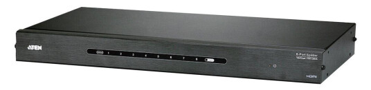 ATEN VanCryst VS0108HA - video/lyd-splitter - 8 porter - rackmonterbar ATEN VanCryst VS0108HA - video/lyd-splitter - 8 porter - rackmonterbar