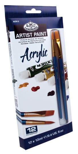 Royal & Langnickel Acrylic 12 Color Pack w/ Brushes 304001