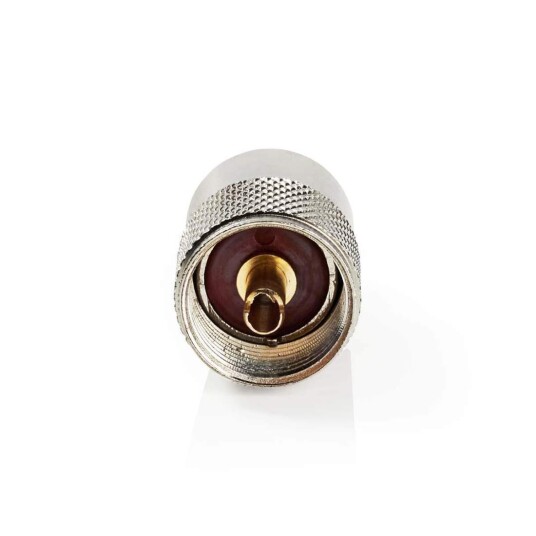 Nedis Pl259 Connector Rett Hann Nikkel Belagt 75 Ohm Lodde Kabeltilførselsdiameter: 6.0 Mm Metall Sølv 25 Stk. Kon