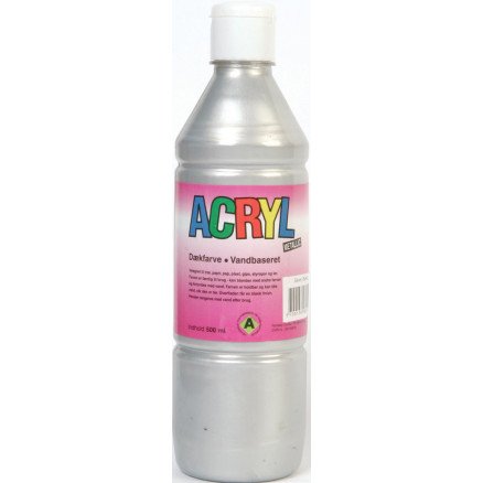 Fantasy Color Hobbymaling Akrylmaling metallisk sølv 500 ml