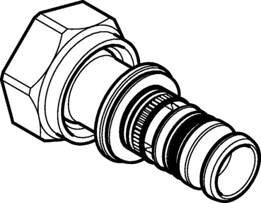 40 mm x 2" Gjenget overgang RG Mepla
