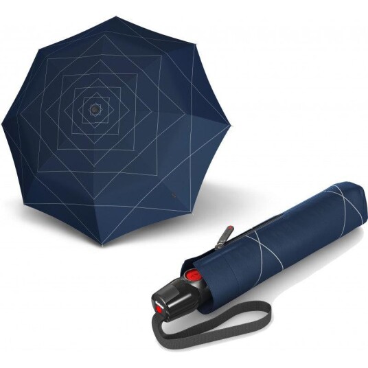 Knirps Duomatic T.200 Nuno Downpoor Windproof med automatisk åpning og lukking Blå Knirps Duomatic T.200 Nuno Downpoor Windproof med automatisk åpning og lukking Blå