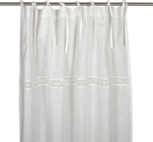 Capasin Knytegardin 2 pk 240 cm Hvit