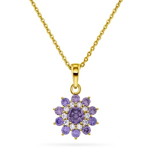 Pan Jewelry Smykke i forgylt 925 sølv med zirkonia Pan Jewelry Smykke i forgylt 925 sølv med zirkonia