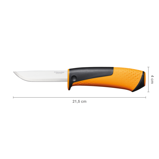 Fiskars Universalkniv med Integrert Sliper – Rustfritt Stål, 21 cm Fiskars Universalkniv med Integrert Sliper – Rustfritt Stål, 21 cm