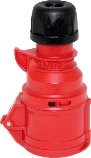 Garo Basic Skjøtekontakt IP44 5-polet 16 A 6 h, rød, Stikkontakter & kabler