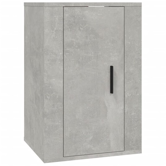 vidaXL Vegghengte TV-benker 2 stk betonggrå 40x34,5x60 cm 8720845667740
