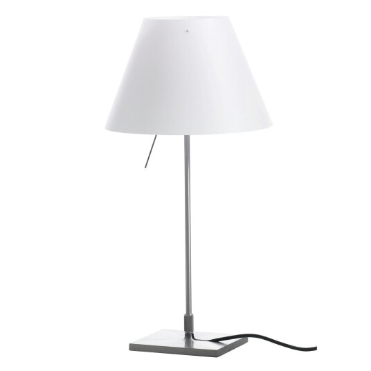 Luceplan - Costanzina Bordslampa - Aluminium/vit - Bordlamper - Paolo Rizzatto - Sølv