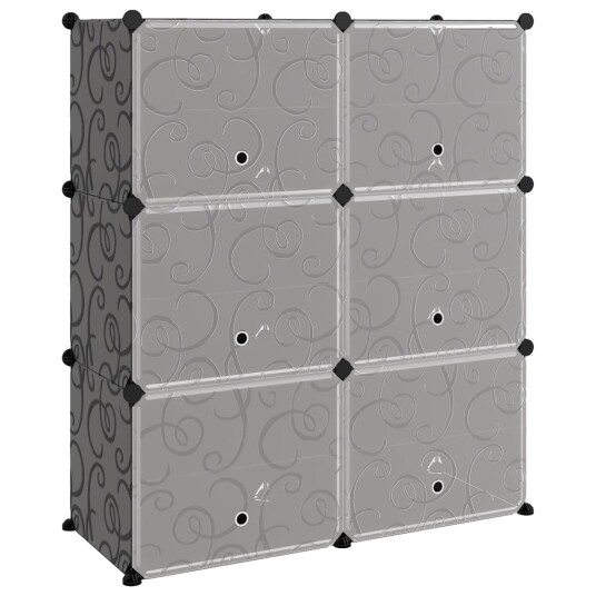 vidaXL Skostativ svart 84,5x31x93,5 cm PP vidaXL Skostativ svart 84,5x31x93,5 cm PP