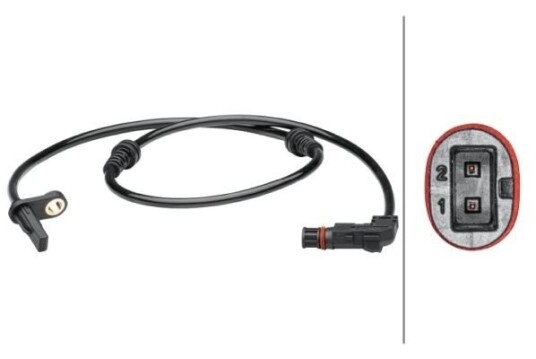 Sensor, ABS HELLA 6PU 012 679-351