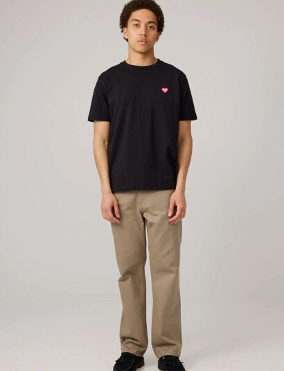 Makia Heart T Shirt   Black   S
