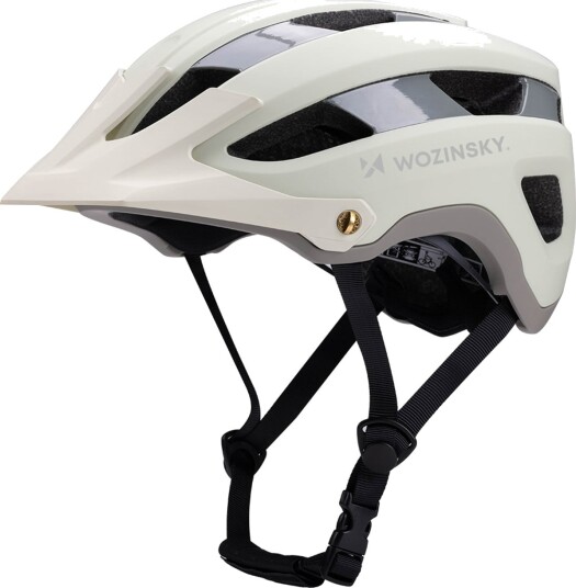 Wozinsky MTB Sykkelhjelm med avtakbar skjerm - Str. L, 57-62 cm - PastellGrå?nn Wozinsky MTB Sykkelhjelm med avtakbar skjerm - Str. L, 57-62 cm - PastellGrå?nn