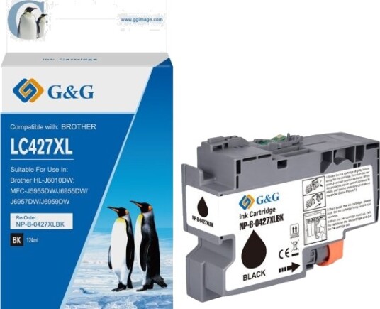 G&G Kompatibelt Blekk / Blekk Med Lc-427Xlbk, Np-B-0427Xlbk, Sort