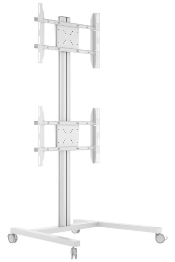 Multibrackets M Display Stand 180 Dual Vertical - vogn - for 2 LCD-skjermer - sølv