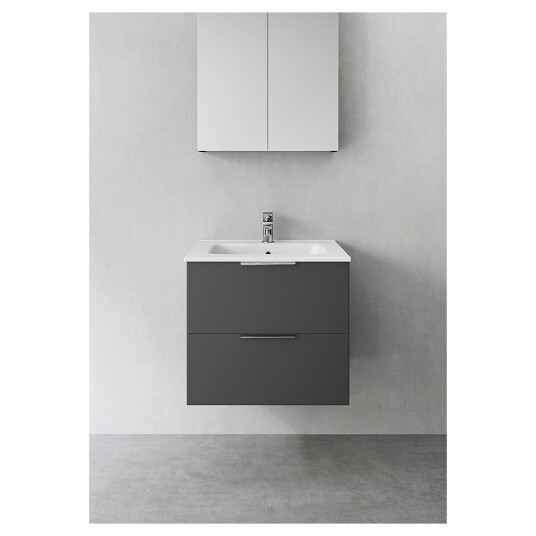 Hafa Shape 600 Servantskap m/2 skuffer 60x45x54 cm  Antrasitt