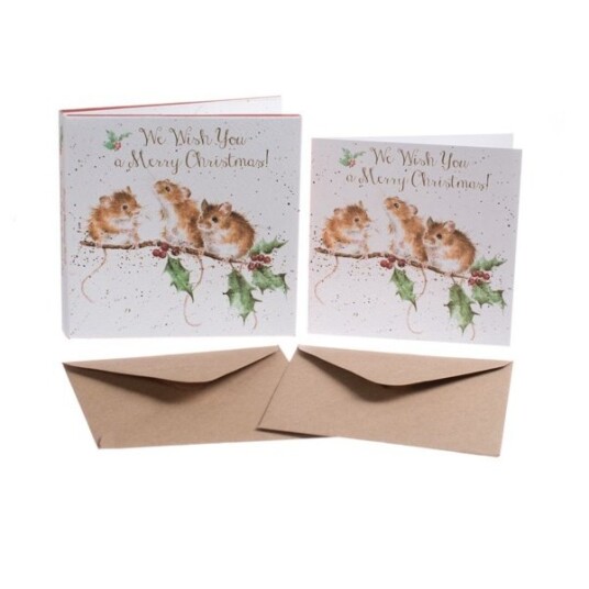Wrendale Julekort pakke We Wish You A Merry Christmas