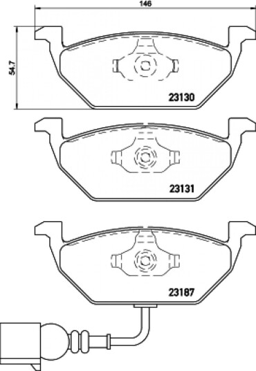 Bremseklosser HELLA 8DB 355 008-551