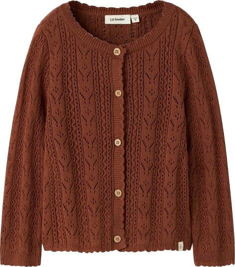 Lil"Atelier Nmfkajsa Kas Ls Knit Card Lil Brown 110