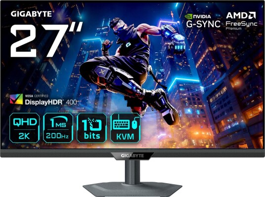 Gigabyte M27Q2 QD 27" QHD Gaming Skjerm 200Hz FreeSync Premium HDR400