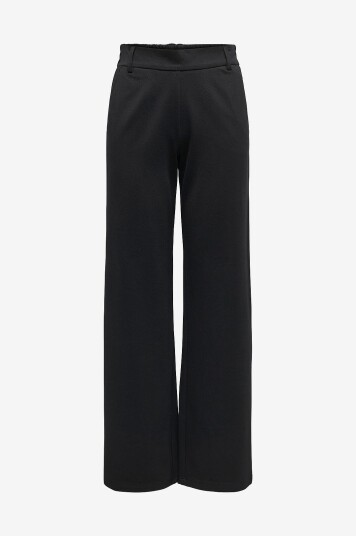 Only - Bukser onlPoptrash Life MW Straight Pant P - Svart Only - Bukser onlPoptrash Life MW Straight Pant P - Svart