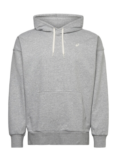 Asics French Terry Relaxed Pullover Hoodie Grey XS Asics French Terry Relaxed Pullover Hoodie Grey XS