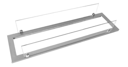 Scandiflames Stålramme med glass for 60 cm superior brenner Scandiflames Stålramme med glass for 60 cm superior brenner
