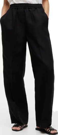 Tommy Hilfiger Summer Loycell Loose Str Pant   Black   32
