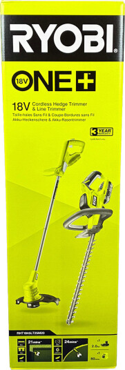 Ryobi RHT1845LT25M20 Gresstrimmer og Hekksaks - 18V, 2Ah, inkl. lader
