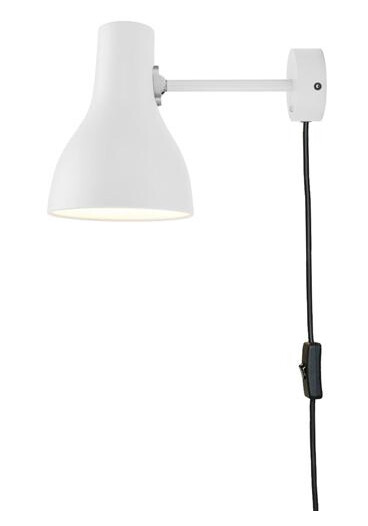 Anglepoise Type 75 Vegglampe Med Kabel Apline Hvit