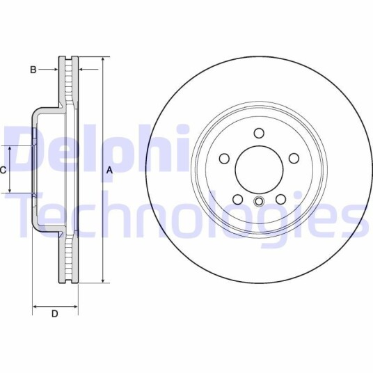 Bremseskive DELPHI BG9158C
