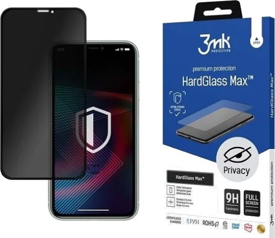 3Mk HardGlass Max Privacy 9H Skjermbeskytter for iPhone Xs