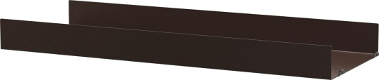String Hylle Med Høy Kant Metall 30x78 cm Mørkebrun
